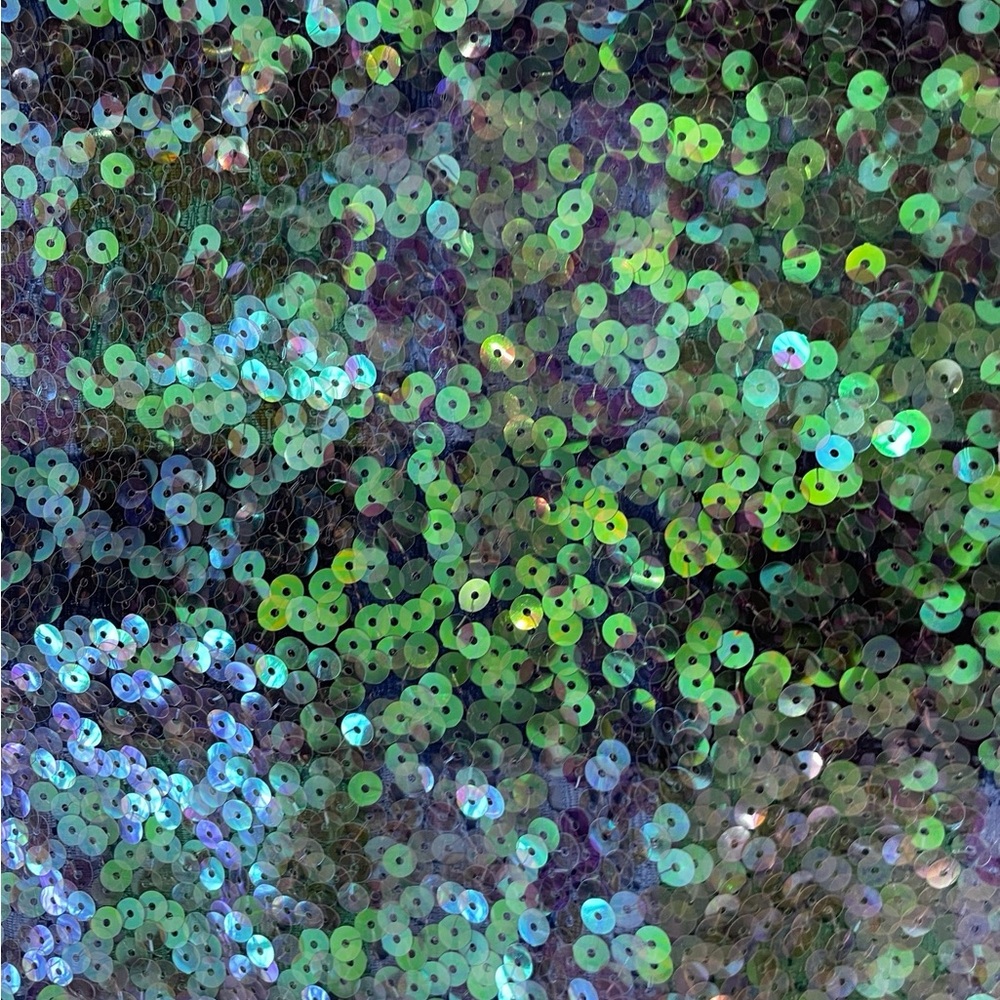 Anthropologie Maeve Sequin Plaid Palette Blue Skirt NWT - Picture 6 of 15